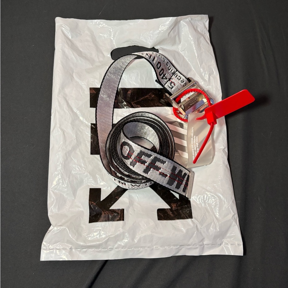 Off-White Grey Industrial Belt